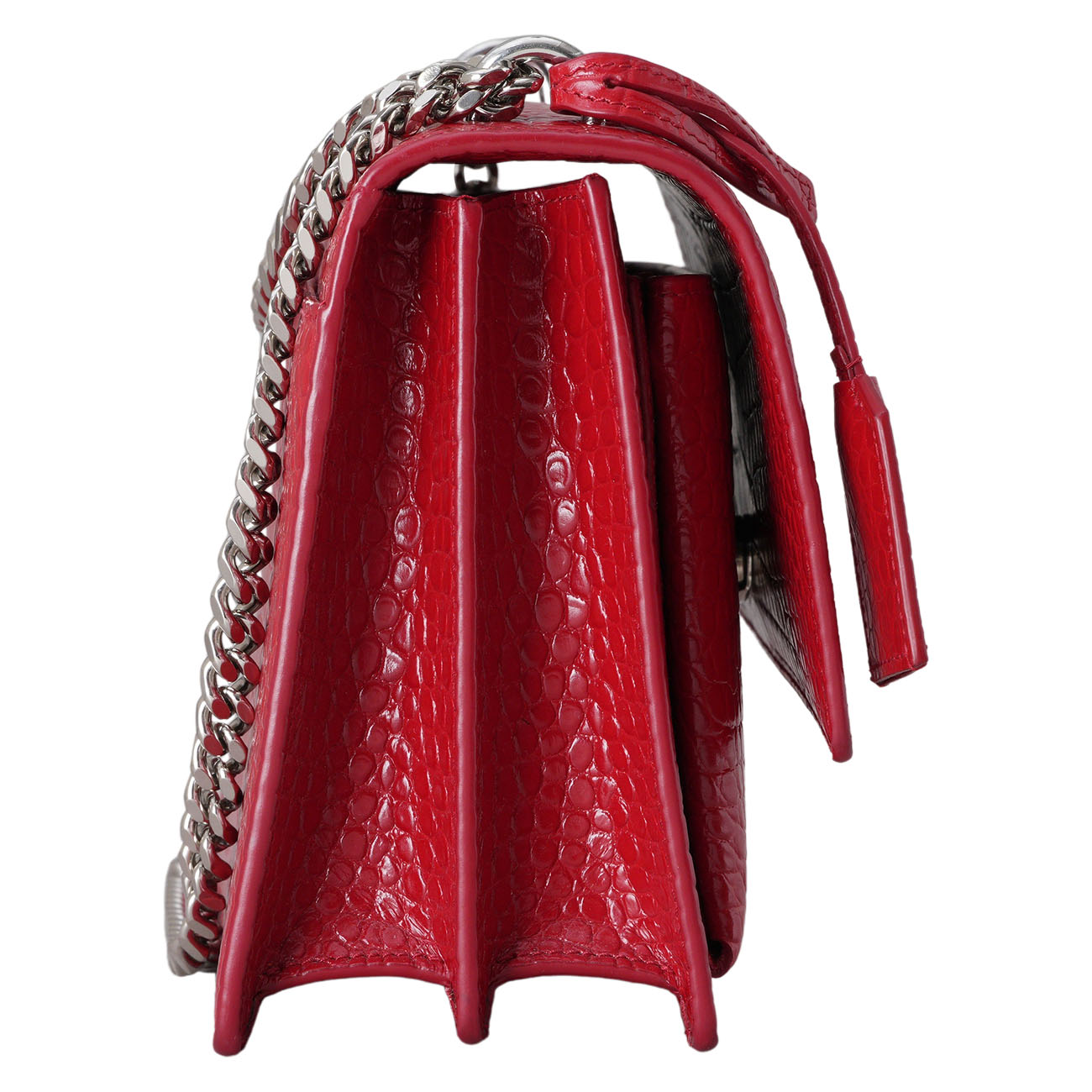 YVES SAINT LAURENT(USED)생로랑 442906 크로커 패턴 선셋백 미듐